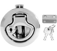 Pour Serrure Inox Bateau 2990-01-M 1-10 Mm/0,04-0,39¿ Serrure De Porte D'armoire De Serrure De Trappe Coulissante Anti-Corrosion De Type Affleurant Serrure De Rv Loquet(Q369)
