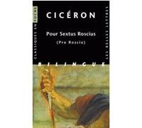 Pour Sextus Roscius Cicéron (Auteur), Jean-Noël Robert (Introduction), François Hinard (Edité par)