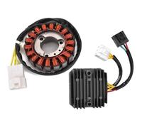 Pour SH125 SH150 PES125 PS125 PES150 PS150 2005-2012. Redresseur de régulateur tension bobine stator moteur moto(Black)