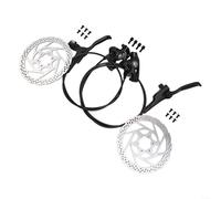 pour Shimano-MT200 Kit de frein à disque hydraulique, frein à huile minérale double piston avec 800 mm à l'avant et tuyau arrière en PVC de 1600 mm, pour VTT, vélo de route (noir)