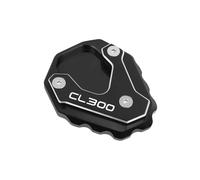 Pour Silver Wing GT 400 600 01-17 Plaque De Support De Béquille Pied Béquille Latérale Agrandir Coussin D'extension(Black 1)