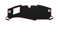 pour Silverado EV pour GMC Sierra 2023 2024 2025-présent Tapis De Protection pour Tableau Bord Pare-Soleil Voiture Couverture De Tableau(Left Hand Red Edge)