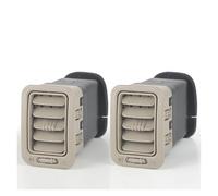 Pour Silverado Pour Sierra 1500 2000-2006 15176085 Tableau Bord Automatique Chauffage A/C Évents Sortie Pièce Voiture Air Grille Voiture(2pcs Beige)
