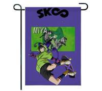 Pour SK8 The Infi-nity Drapeau de jardin décoratif, Drapeau de jardin Halloween citrouille double face, Déco pratique pour zone extérieure, français(A2,35 * 40cm)
