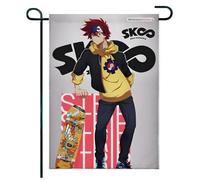 Pour SK8 The Infi-nity Drapeau de jardin décoratif, Drapeau de jardin Halloween citrouille double face, Déco pratique pour zone extérieure, français(A4,70 * 100cm)