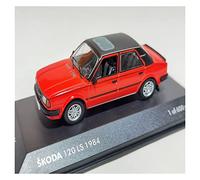 pour Skoda 1984 Vintage Coupé Rouge Classique Voiture Simulation Alliage Fini Voiture Modèle Collection 1/43
