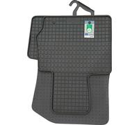 pour Skoda Citigo à partir de 2012 Tapis de sol PETEX Tapis en caoutchouc 4 pièces noir toutes saisons Tapis de sol en caoutchouc