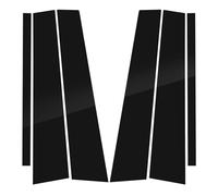 Pour Skoda Pour Fabia 2007-2010 2011 2012 2013 2014 6 Pièces De Moulage De Pilier De Voiture Pour Fenêtre Garnitures Décoratives Autocollants