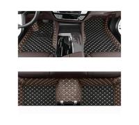 pour Skoda pour Superb 3 2016 2017 2018 2019 2020 2021 Tapis De Sol De Voiture en Cuir sur Mesure Tapis Tapis Coussinets De Pied(Black and Coffe,LHD)