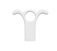 pour skylight Opener Hook Head for 3/8 Threaded Pole pour skylight(1pc white)