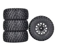Pour Slash Pour Arrma Pour Senton Pour HSP Pour HPI 1/8 1/10 4 Pneus De Camion Short Course 112 Mm Avec Hexagones De Roue 12 Mm 14 Mm 17 Mm RC Voiture Roues(Black)