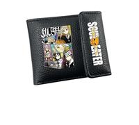 pour So-UL Eat-ER Portefeuille Bi-Fold, Porte Cartes de Credit en Cuir PU Animé, Cadeau d'anniversaire Garçon, Portefeuille(A1)