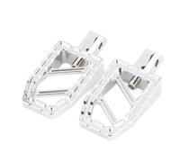 Pour Softail Fatboy Street Bob FXBB Breakout Slim FLSL FXFB FXDR 2018-2022 Repose-pieds Arrière De Moto Tout-terrain Larges Repose-pieds Pédales Antidérapantes(Chrome)