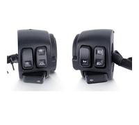 Pour Softail Pour Dyna Pour Sportster V-ROD 1996-2012 1" 25mm Commutateur De Clignotants Chromé Pour Guidon De Moto Pièces Détachées Démarrage Moto Interrupteur