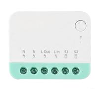 Pour Sonoff pour mini interrupteur intelligent Wi-Fi R4M, 10 A, mat et compatible avec Alexa, télécommande pour contacts secs et courant alternatif