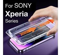Pour SONY Xperia 1 VII VI 5 10 IV V III 1V 1IV 5IV 10IV 5V protecteur d'écran verre trempé protection facile Kit de dépoussiérage automatique