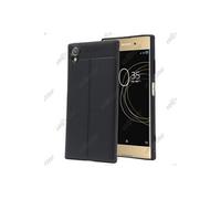 ebestStar - Coque Compatible avec Sony Xperia XA1 Plus, XA1 Plus Dual Etui Housse Silicone TPU Souple Anti-Choc Motif Cuir Anti-dérapante, Noir [Appareil: 155 x 75 x 8.7mm, 5.5'']