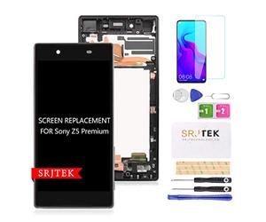 Pour Sony Xperia Z5 Premium écran lcd,Pour Sony Xperia Z5 Premium E6653 E6603 TFT LCD écran,Z5 affichage LCD écran tactile numériseur verre capteur pièces de rechange réparation(Noir avec cadre)