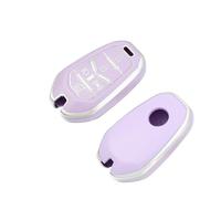 pour SsangYong Rexton Y400 Y450 G4 2021 2022 Étui pour Clé Télécommande De Voiture Support De Protection Coque en TPU Accessoires Fob À 5 Boutons(Purple Silver)