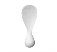 pour Stand Up Nonstick Rice Spoon Plastic Easy Clean pour Stand(White)