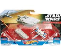 pour Star Wars Coffret 2 Voitures Transporter et x-Wing Fighter - pour Hot Wheels Charater - Vaisseau - Set vehicule minature Collector avec Carte Tigre