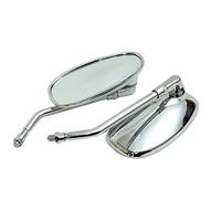 Pour Stateline 1300 VTX1300C/1300R/1300S/1300T/VTX1800C/1800C1/1800C2/1800C3 10mm Miroir De Moto Chrome Ovale Rétro Rétroviseurs Latéraux compatibles