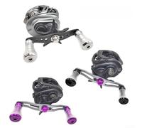 Pour Stella For Stradic For Daiwa Tatula Certate Baitcasting Moulinet en alliage d'aluminium Poignée Poignée Or Rouge Bleu Violet Argent Gris Noir 36 x 22 mm (Violet)