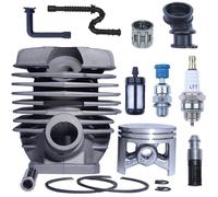 pour Stihl 036 034 MS340 MS360 Kit de piston de tronçonneuse 48mm avec filtre à carburant et roulement