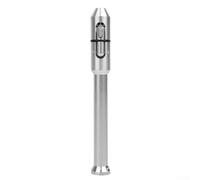 pour stylo d'alimentation de fil de soudage TIG - Alliage d'aluminium, poignée ergonomique de style crayon avec contrôle du rouleau de doigt, pour fil de soudure solide de 0 à 3,2 mm, léger (argent)