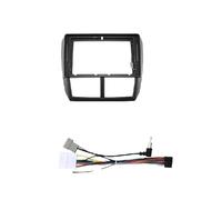 pour Subaru pour Forester 2004-2012 Cadre D'autoradio Multimédia 9 Pouces avec Façade Support De Tableau De Bord Adaptateur Décodeur Et Câble Canbus QAQMHVCVB(Set A 2008-2012)