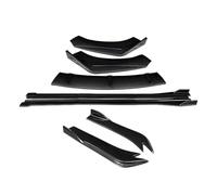 pour Subaru pour Legacy 2010-2016 Voiture Fendeurs Pare-Chocs Avant Kit Carrosserie Becquet Jupes Latérales Extensions Arrière Wrap Angle Accessoires(Aspect Fibre de Carbone)
