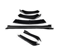 pour Subaru pour Legacy 2010-2016 Voiture Fendeurs Pare-Chocs Avant Kit Carrosserie Becquet Jupes Latérales Extensions Arrière Wrap Angle Accessoires(Noir Brillant)