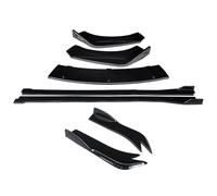 pour Subaru pour STI Kit De Séparation Pare-Choc Avant, Extensions Jupe Latérale, Angle D'enveloppe Arrière ABS Voiture Jupes Latérales(Gloss Black)