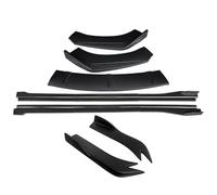 pour Subaru pour STI Kit De Séparation Pare-Choc Avant, Extensions Jupe Latérale, Angle D'enveloppe Arrière ABS Voiture Jupes Latérales(Matte Black)