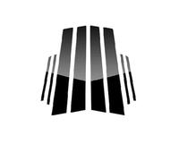 Pour Subaru Pour WRX 2022 2023 2024 Bande Adhésive Décorative Pour Montant B De Vitre QAQMHVCVB(Glossy Black)