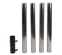 Pour support de mât STARLINK en acier inoxydable, tube d'extension 4 pièces avec adaptateur en aluminium pour Gen 2 et RV, kit de montage résistant aux intempéries pour optimiser le signal sur les