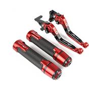 Pour Suzuki 1200 Bandit 2001 2002-2006 Levier De Frein D'embrayage De Moto Extensible Réglable Leviers Pliables Poignées De Guidon stretch (Couleur : Rouge)