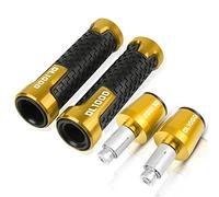 Pour Suzuki DL1000 DL 1000 V-STROM VSTROM 2002-2021 2020 2019 Moto Guidon Poignées Antidérapant Poignée Bar Cap Ends Plug CNC Aluminium Accessoires guidon(Or)