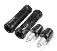 Pour Suzuki DL1000 DL 1000 V-STROM VSTROM 2002-2021 2020 2019 Moto Guidon Poignées Antidérapant Poignée Bar Cap Ends Plug CNC Aluminium Accessoires guidon(Noir)