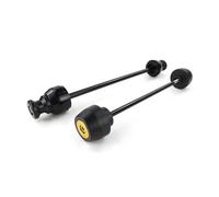 pour Suzuki DR650 DR650SE 1996-2024 Glissières D'essieu Avant Moto Fourche Arrière Bobines Bras Oscillant Glissières Protection Protections Contre Les Chutescadre(Gold)