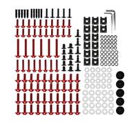 Pour Suzuki Drz 400 Sm RMX250 RMZ250 RMZ450 DRZ400SM Moto Carénage Boulon Pare-brise Écrous Attaches Clips Vis Trousse de boulons(ROUGE)