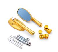 Pour Suzuki GS550M GSX1100F GSX600 GSX250 Katana Moto Rétroviseur CNC Moto Rétroviseurs Latéraux compatibles(Or)