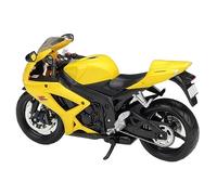 Pour Suzuki GSX-R600 1：12 Véhicules En Métal Moulé Sous Pression Street Sports Motos Modèles Voiture De Simulation Collections Hobbies Cadeau Balancier(Yellow)