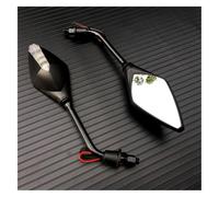 Pour Suzuki Moto Clignotants À Rétroviseurs Latéraux moto retroviseur guidon(Black)