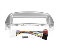 pour Suzuki pour Alto 2008-2013 Façade D'autoradio avec Cadre Lecteur CD/DVD Et Adaptateur POMPOMPUR(Fascia with Cables)