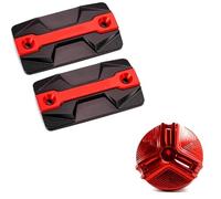 Pour SUZUKI Pour Bandit S650 600 650 1200/S/N 1250 1250S GSF 1250 650 Bouchon De Réservoir De Liquide De Frein Avant Pour Moto LIANGYIMEI(1 Set-Red)