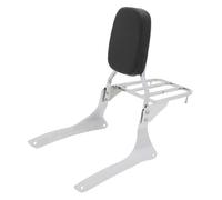 Pour Suzuki Pour Boulevard C90 2005-2009 Pour Intruder VL1500 1998-2004 Porte-bagages Avec Dossier Pour Moto(Chrome)