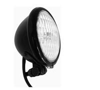 Pour Suzuki Pour Café Pour Racer 4,5" Phare De Moto Classique 55w/60w H4 Ampoule Halogène Pièces Phare Avant Moto(Gloss Black Clear)