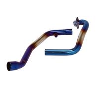 pour Suzuki pour Gixxer250 pour Gixxer 250 Sf250 Système Complet D'échappement Moto Modifié Échappement Modifier 51mm Tuyau Liaison Centrale Avant D'échappement Tuyaux(Bleu)
