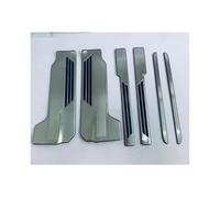 pour Suzuki pour Solio MA27S MA37S 4e Génération 2021-2024 Seuil Seuil Porte Voiture Accueillant La Garniture De Plaque De Seuil De Pédale(Silver 6pcs)